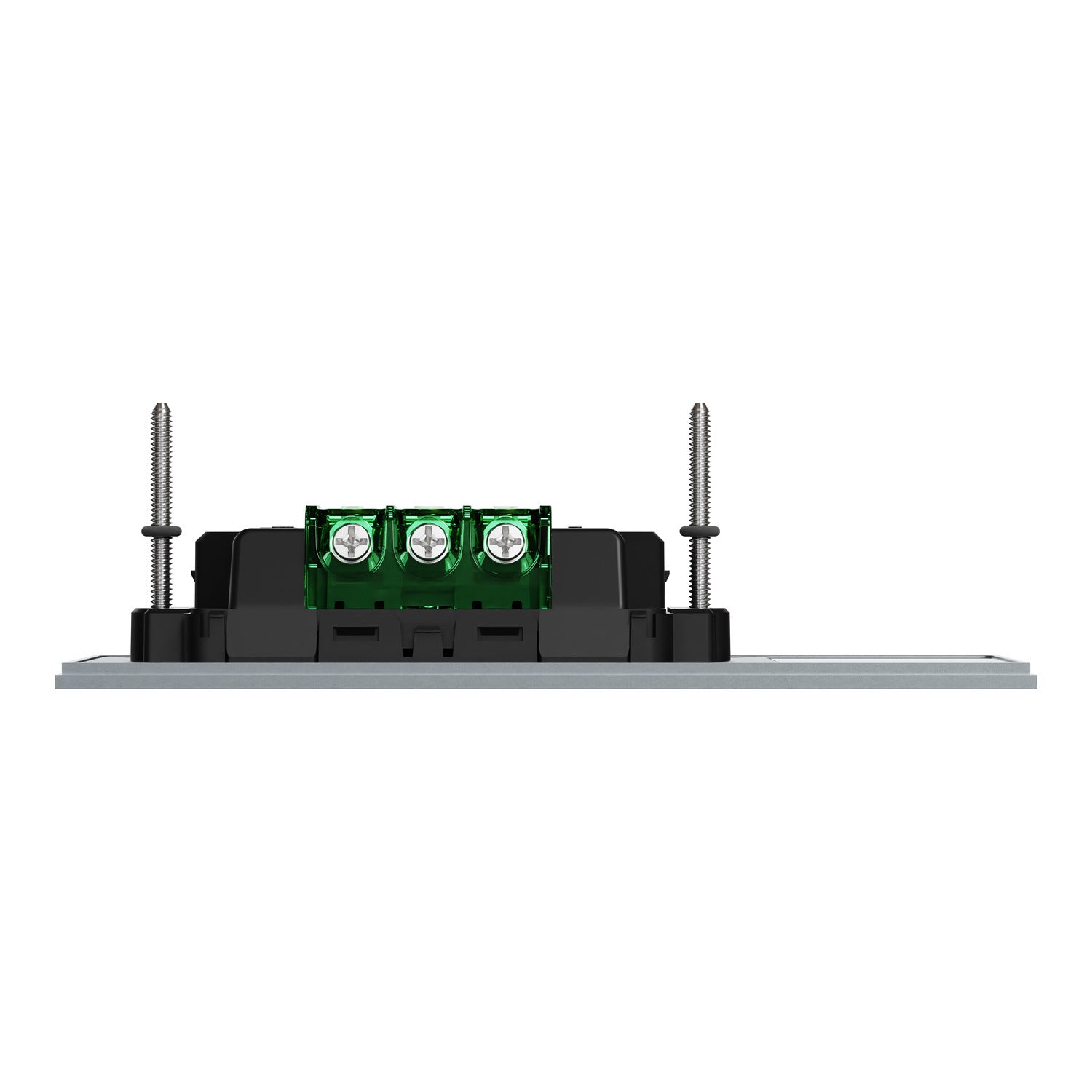 Clipsal Double Switch Power Point, Clipsal Solis T Series, Horizontal Mount Platinum 230V-240V- 1025-PT