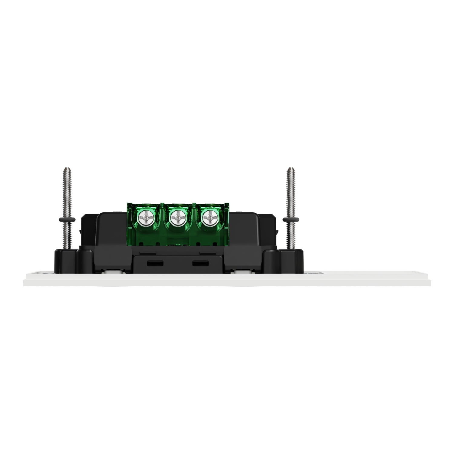 Clipsal Double Switch Power Point, Clipsal Solis, Horizontal Mount Matt Black/ Matt White 230V-240V- 1025-ZB, 1025-ZW
