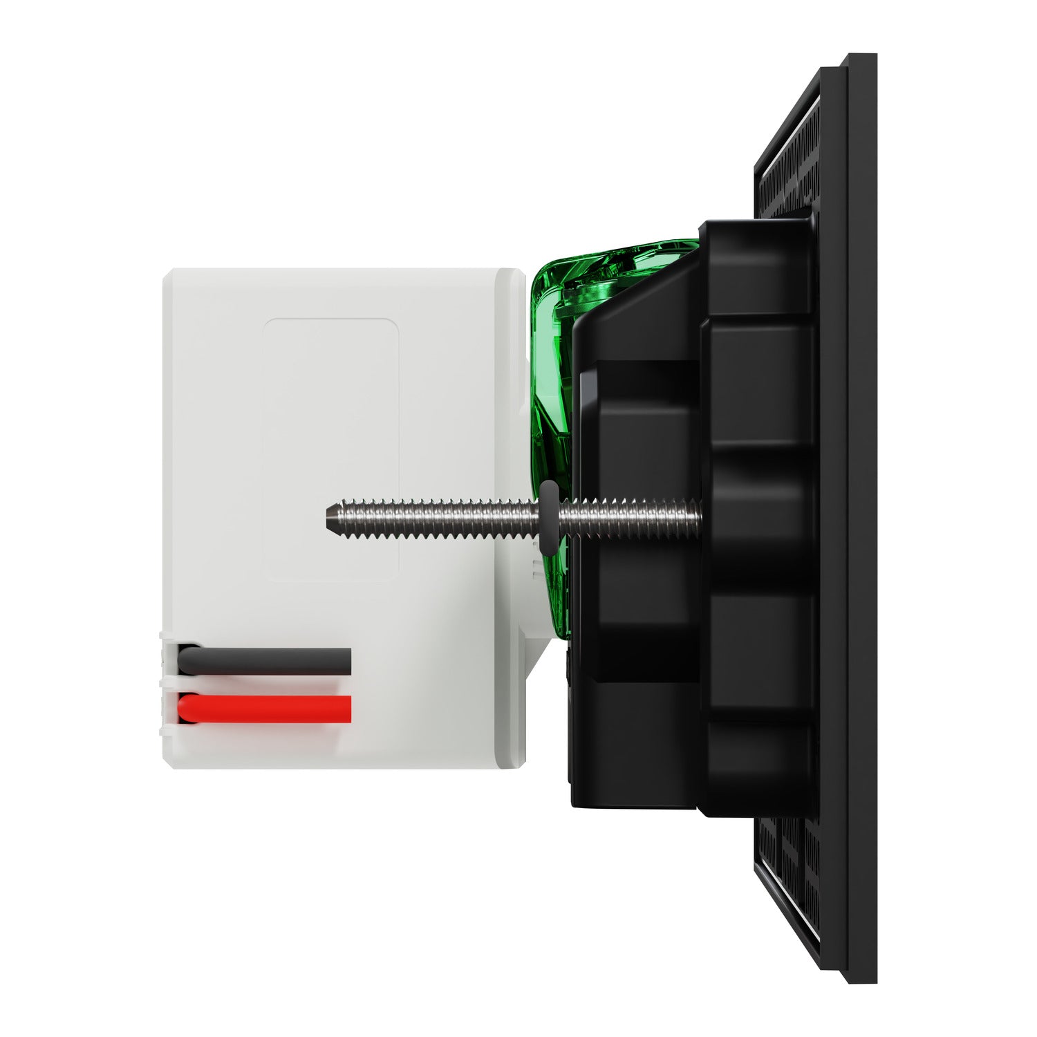 Clipsal Double Switch Power Point, Clipsal Solis, Double Switch Power Point, Horizontal Mount Matt Black/ Matt White 230V-240V- 1025USBC-ZB, 1025USBC-ZW