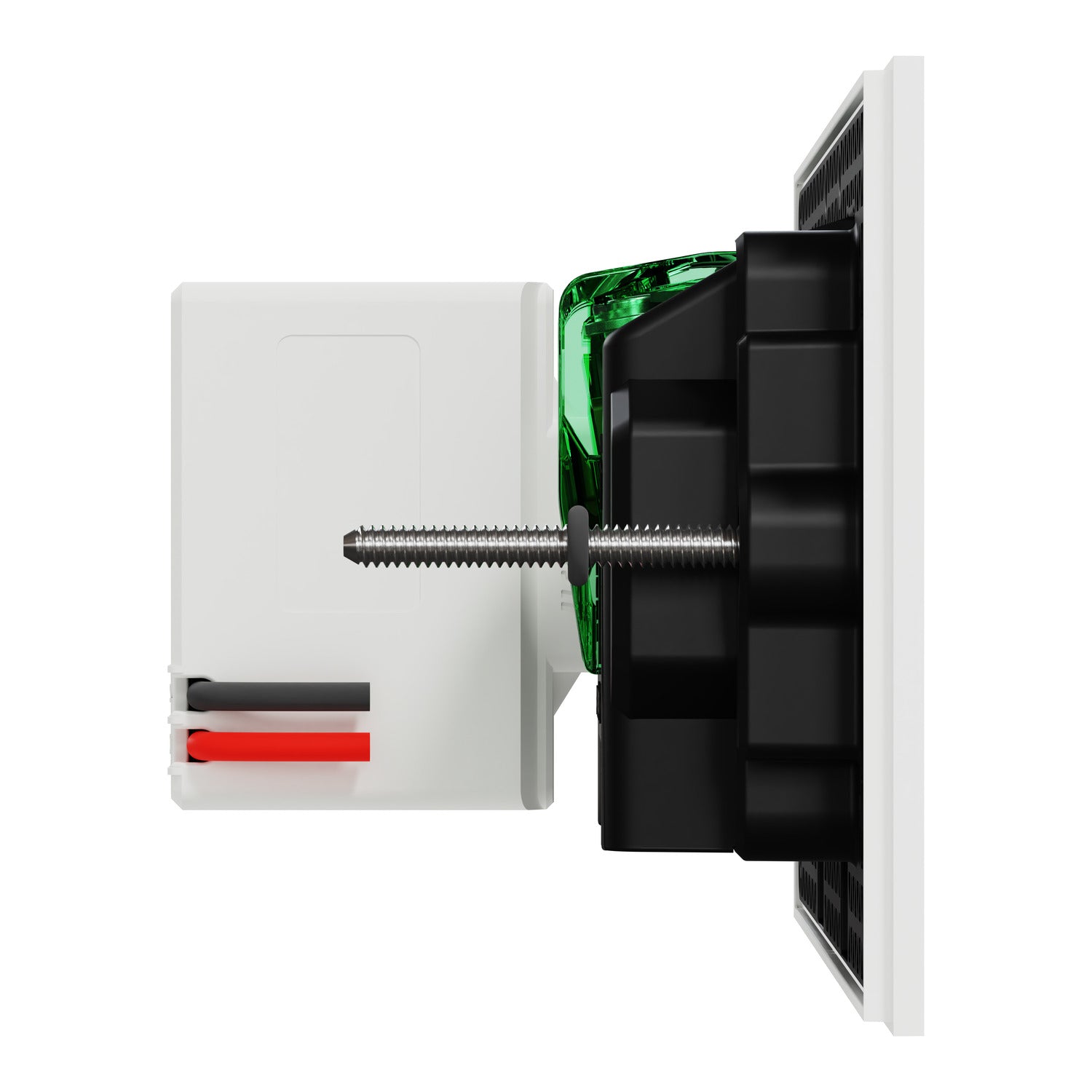 Clipsal Double Switch Power Point, Clipsal Solis, Double Switch Power Point, Horizontal Mount Matt Black/ Matt White 230V-240V- 1025USBC-ZB, 1025USBC-ZW