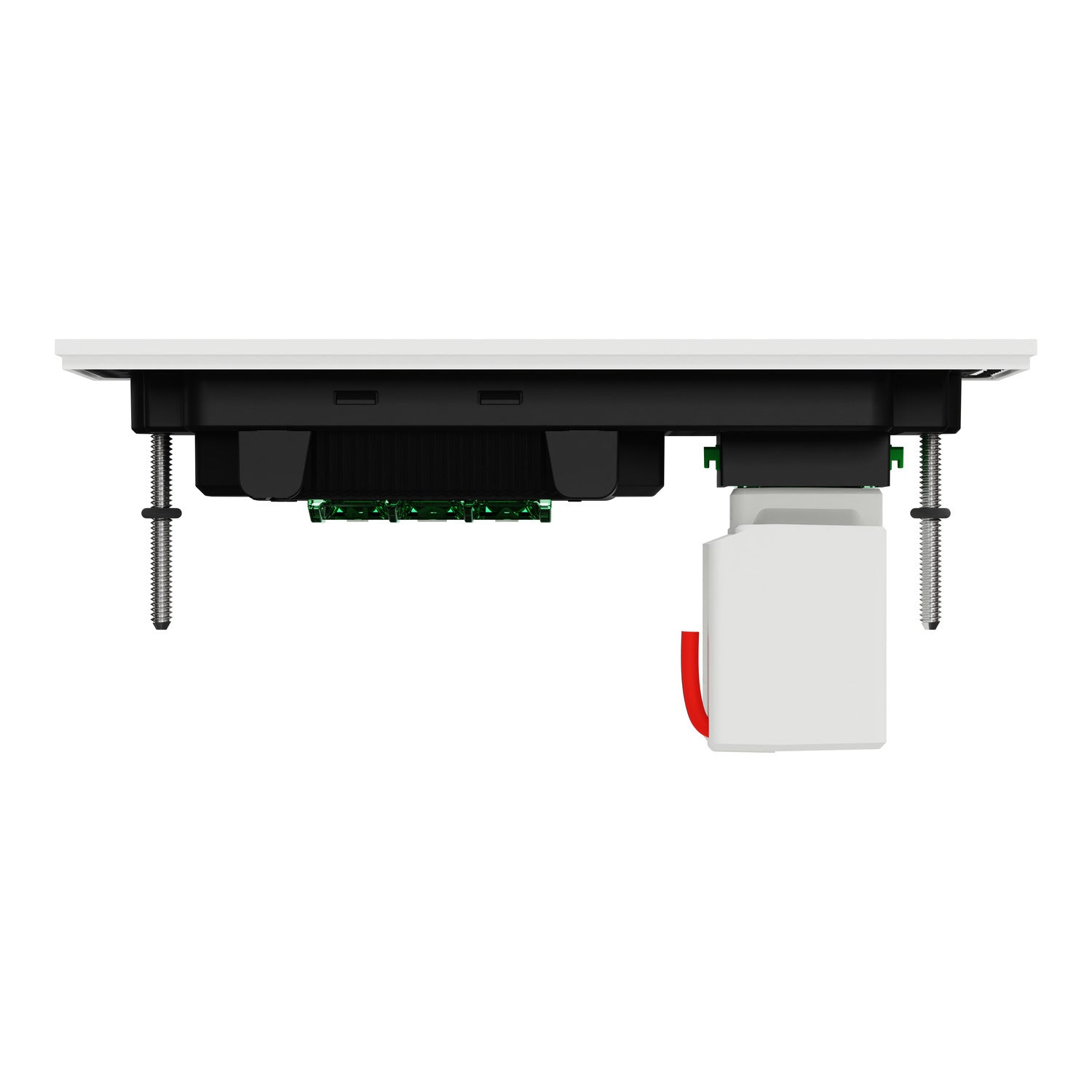 Clipsal Double Switch Power Point, Clipsal Solis, Double Switch Power Point, Horizontal Mount Matt Black/ Matt White 230V-240V- 1025USBC-ZB, 1025USBC-ZW