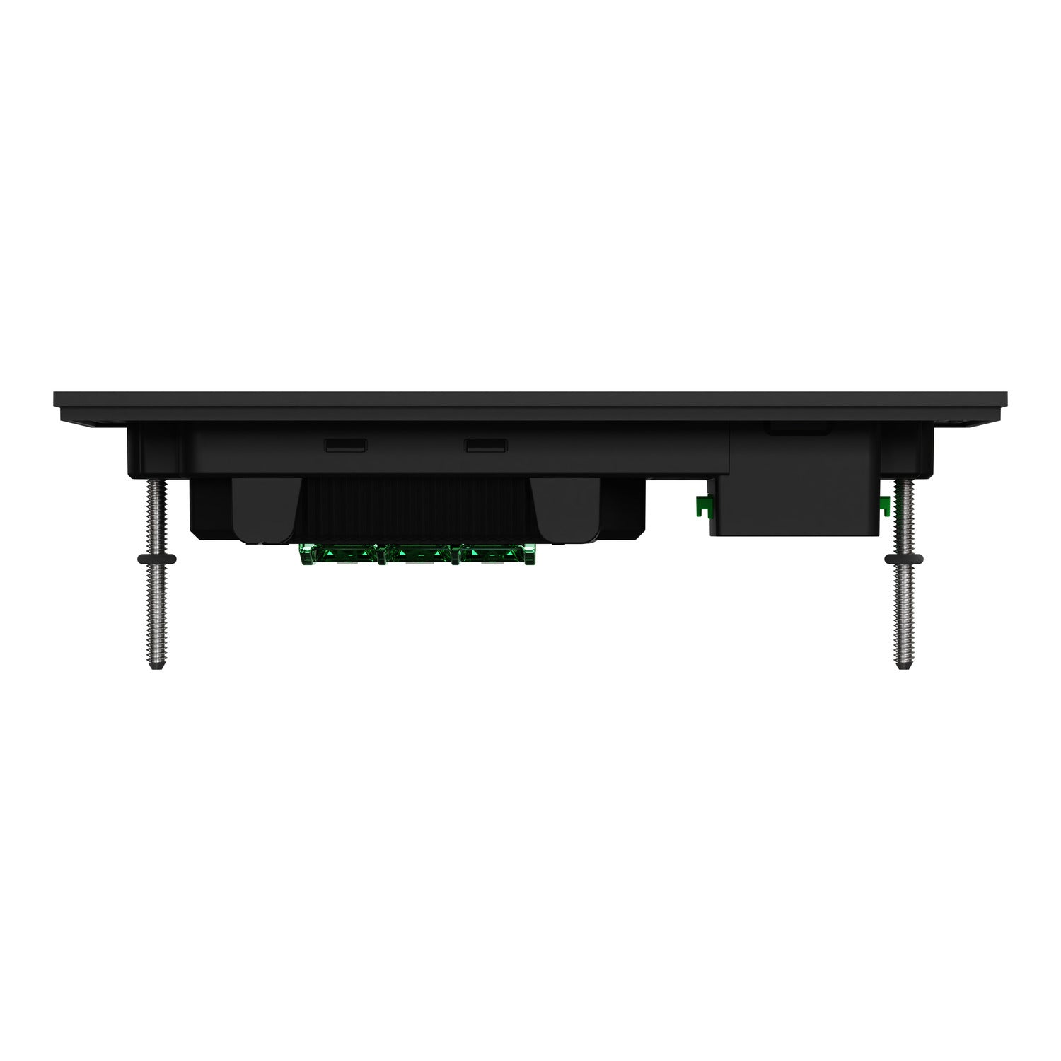 Clipsal Double Switch Power Point, Clipsal Solis, Horizontal Mount, Matt Black/ Matt White 230V-240V- 1025XUA-ZB, 1025XUA-ZW