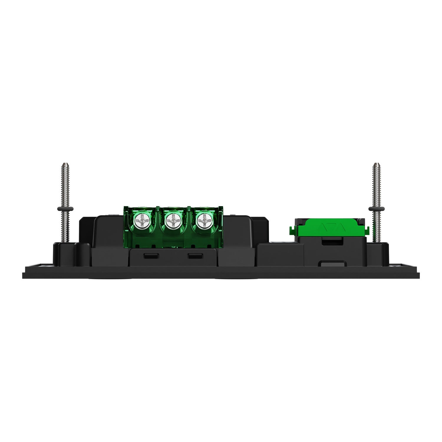 Clipsal Double Switch Power Point, Clipsal Solis, Horizontal Mount, Matt Black/ Matt White 230V-240V- 1025XUA-ZB, 1025XUA-ZW