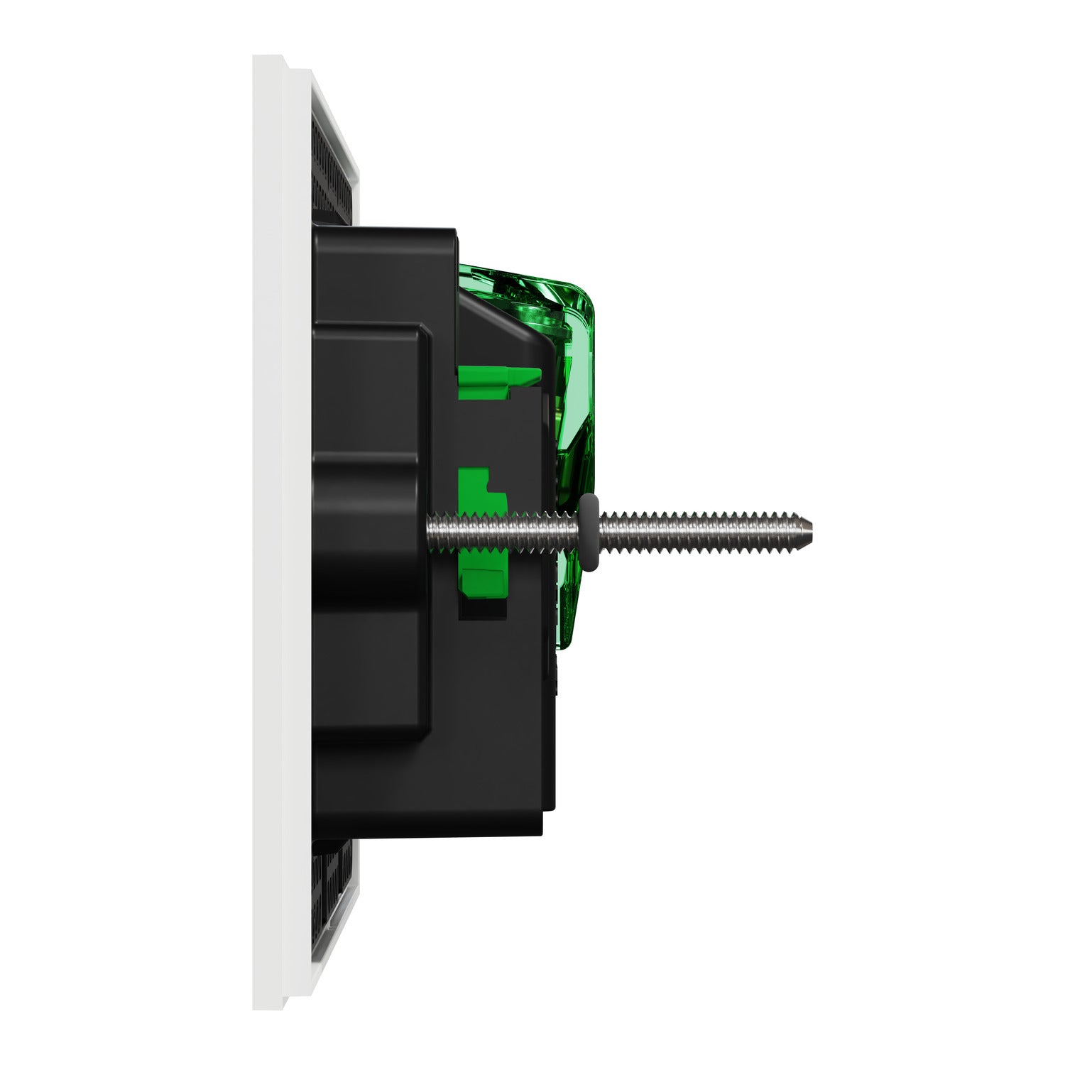 Clipsal Double Switch Power Point, Clipsal Solis, Horizontal Mount, Matt Black/ Matt White 230V-240V- 1025XUA-ZB, 1025XUA-ZW