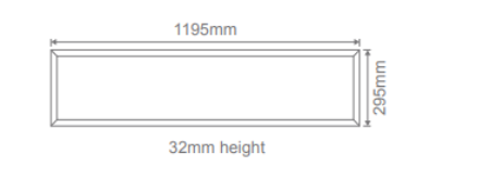 Domus Panel-312 LED Panels and Troffers Tri- White 36W 240V IP20 - 17619, 21647