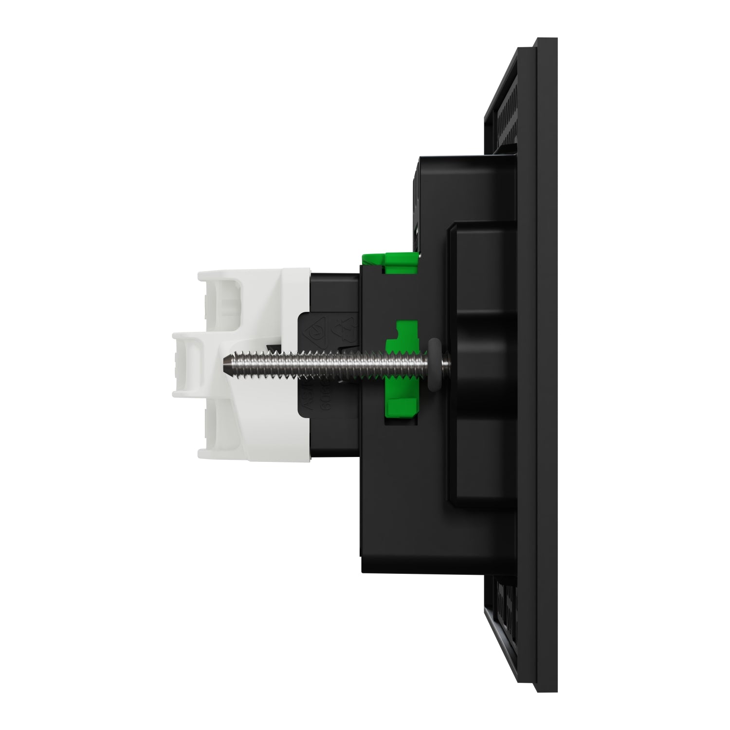 Clipsal Flush Switch, Clipsal Solis, Horizontal Mount, 1 Gang Matt Black/ Matt White 230V-240V- 1041PA-ZB, 1041PA-ZW