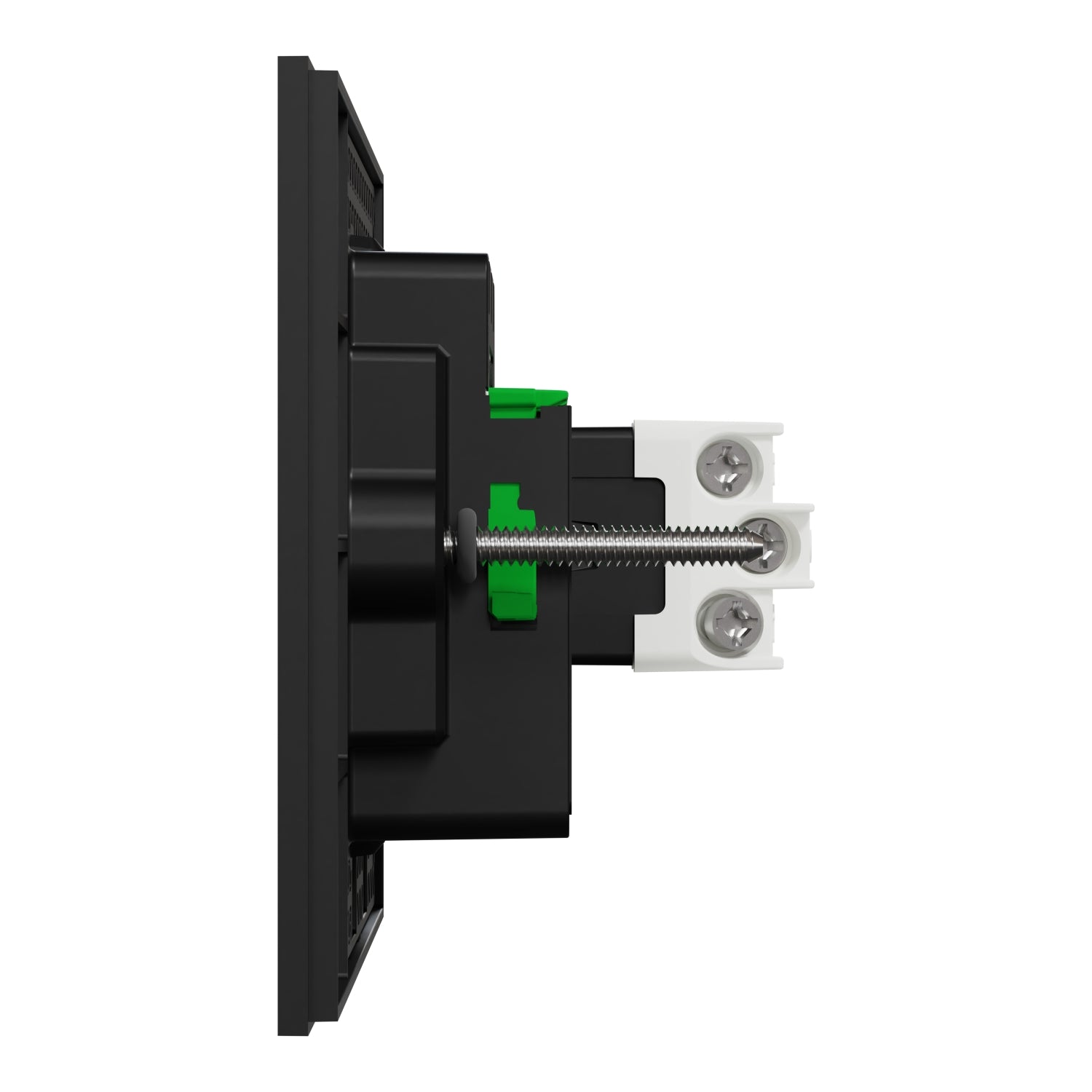 Clipsal Flush Switch, Clipsal Solis, Horizontal Mount, 1 Gang Matt Black/ Matt White 230V-240V- 1041PA-ZB, 1041PA-ZW