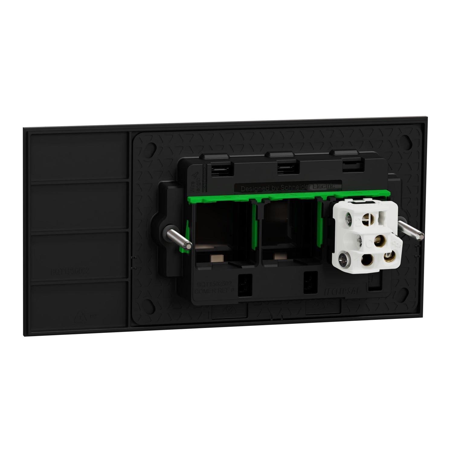 Clipsal Flush Switch, Clipsal Solis, Horizontal Mount, 1 Gang Matt Black/ Matt White 230V-240V- 1041PA-ZB, 1041PA-ZW
