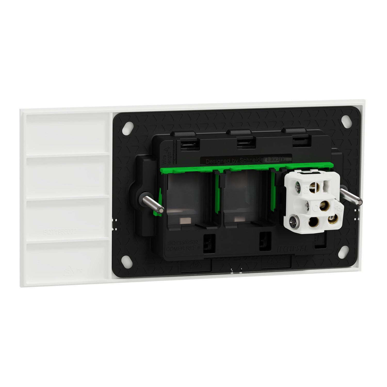 Clipsal Flush Switch, Clipsal Solis, Horizontal Mount, 1 Gang Matt Black/ Matt White 230V-240V- 1041PA-ZB, 1041PA-ZW