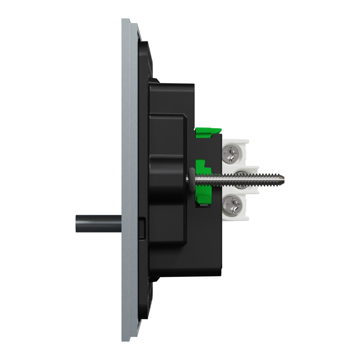 Clipsal Flush Switch, Clipsal Solis T Series, Horizontal Mount, 1 Gang Platinum 230V-240V- 1041TA-PT