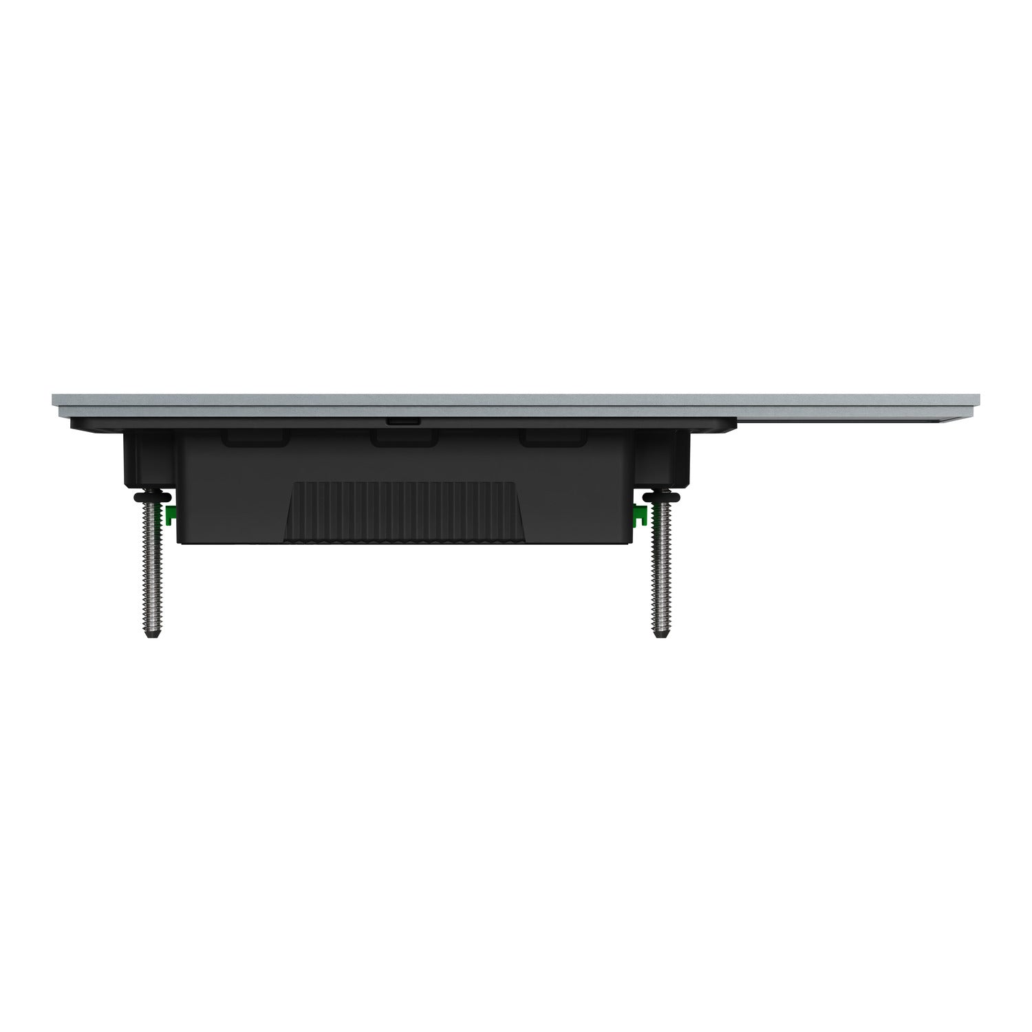 Clipsal Grid Plate and Cover, Clipsal Solis T Series, 1 Gang, Horizontal Platinum- 1041TUA-PT