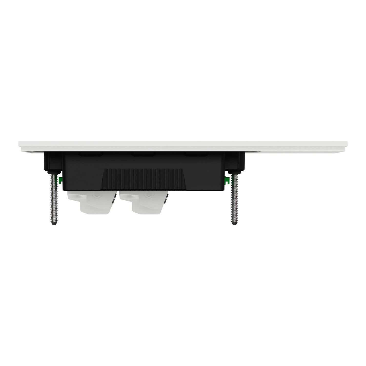 Clipsal Flush Switch, Clipsal Solis, Horizontal Mount, 2 Gang, Matt Black/ Matt White 230V-240V- 1042PA-ZB, 1042PA-ZW