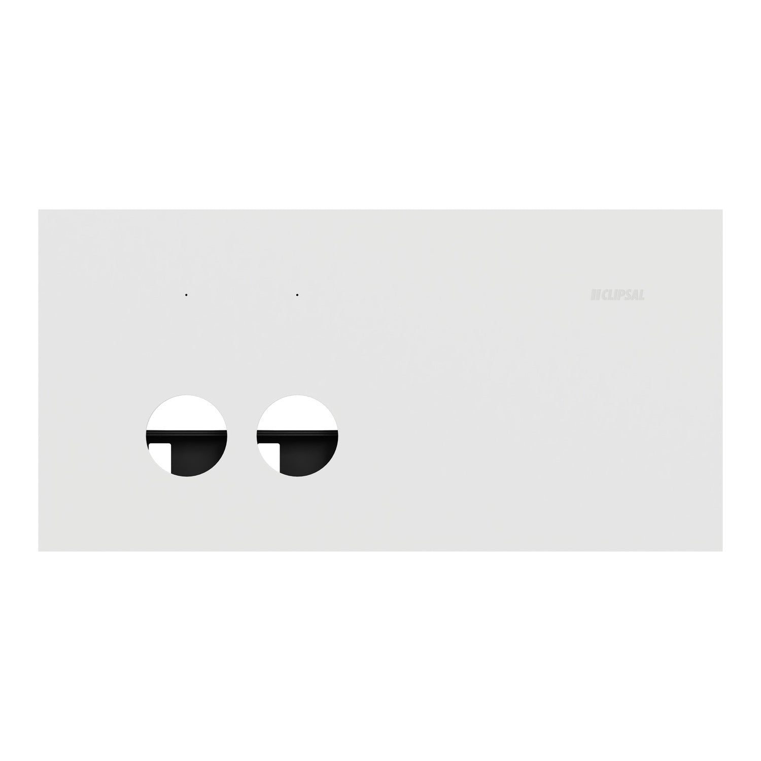 Clipsal Grid Plate and Cover, Clipsal Solis, 2 Gang, Horizontal Matt Black/ Matt White- 1042PUA-ZB, 1042PUA-ZW