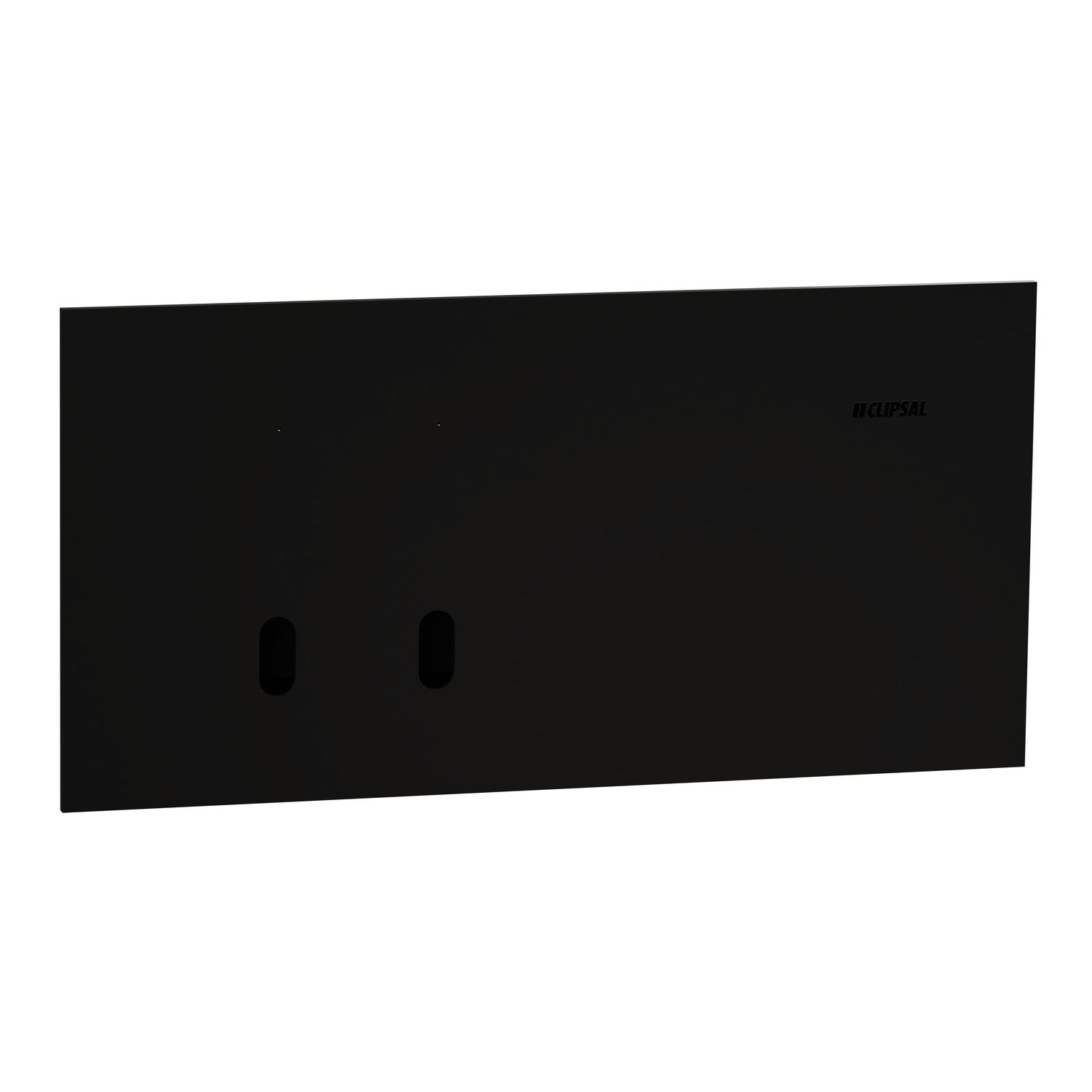 Clipsal Grid Plate and Cover, Clipsal Solis T Series, 2 Gang, Horizontal Ebony Aluminium/ White Ceramic- 1042TUA-EA, 1042TUA-WC