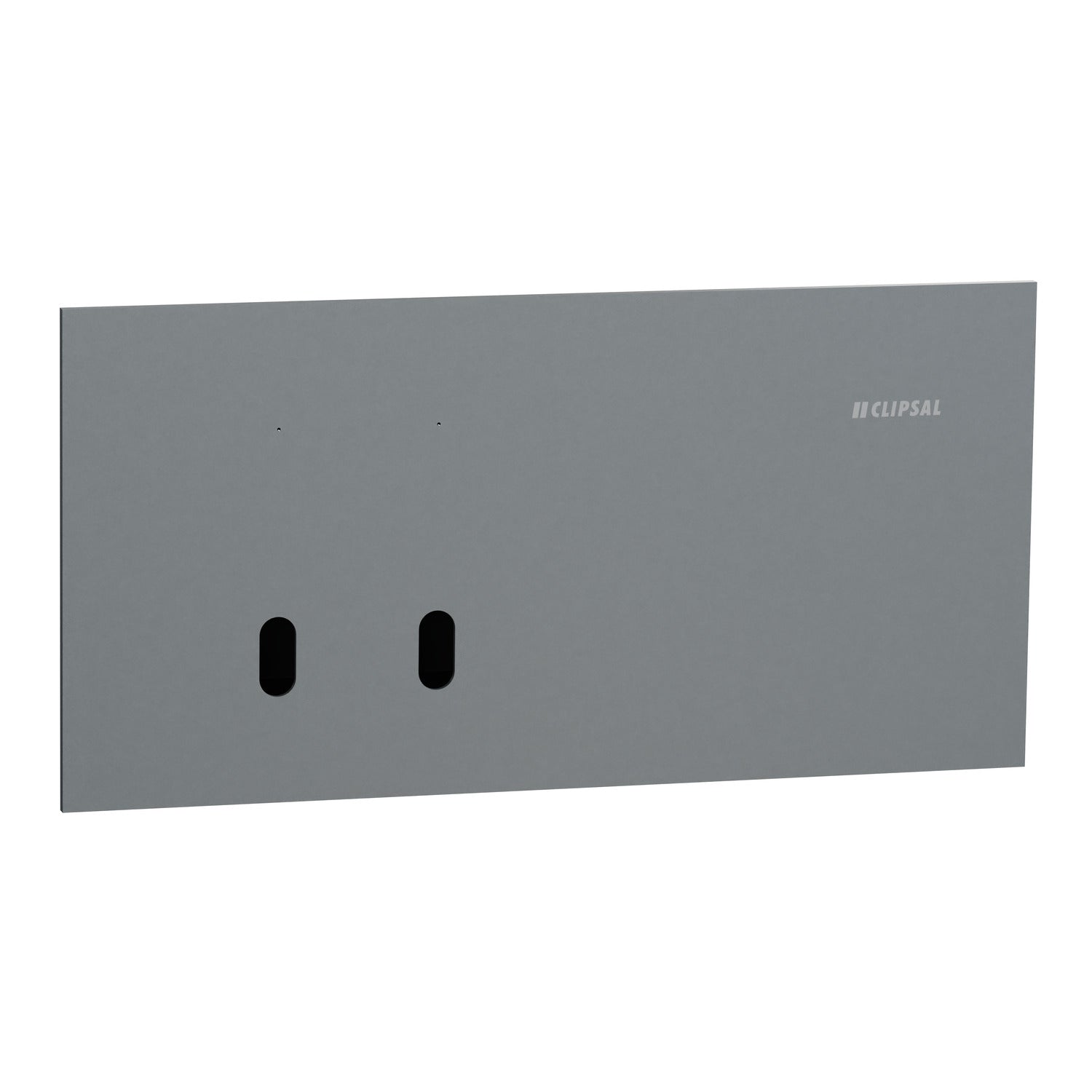 Clipsal Grid Plate and Cover, Clipsal Solis T Series, 2 Gang, Horizontal Platinum- 1042TUA-PT
