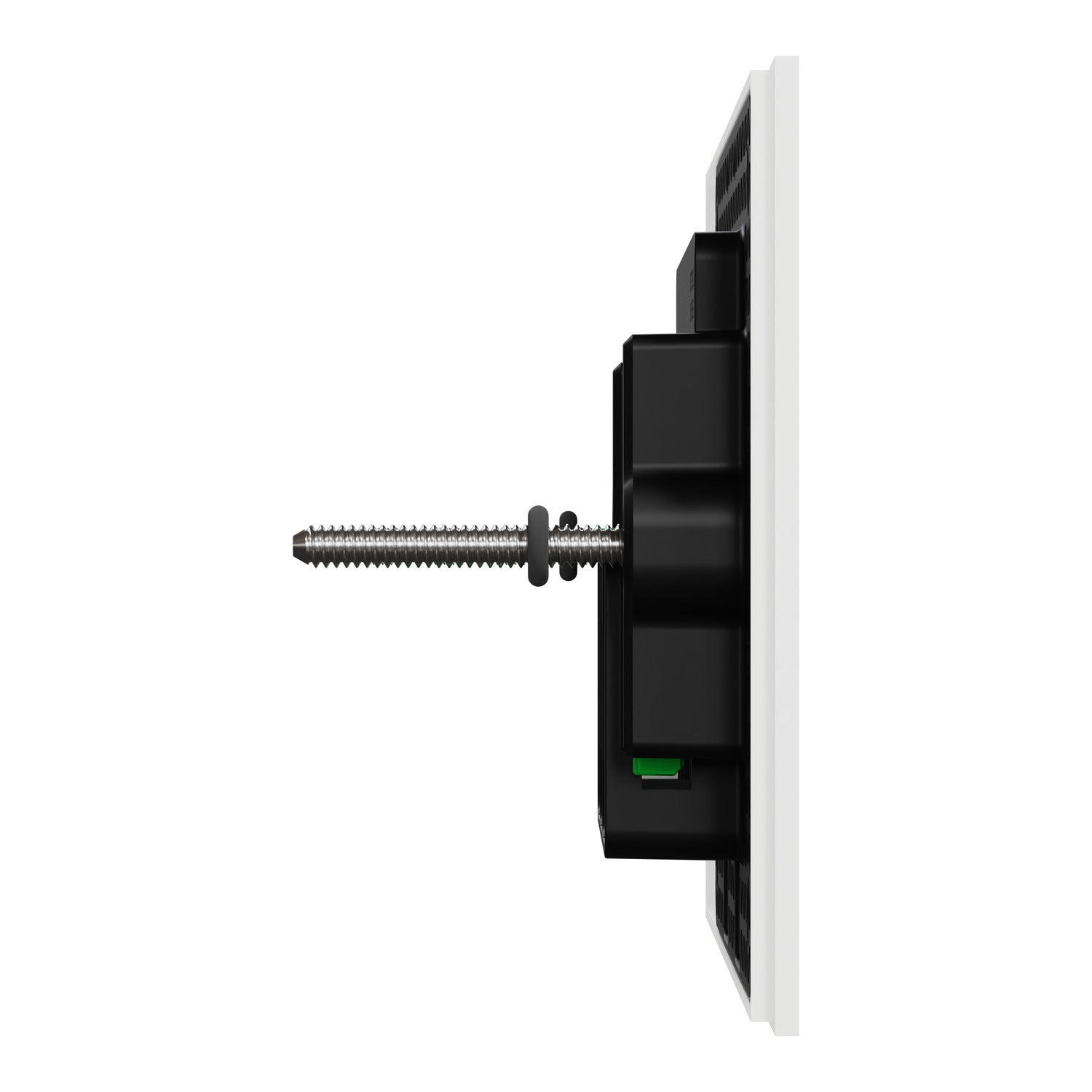 Clipsal Grid Plate and Cover, Clipsal Solis T Series, 3 Gang, Communication plate less mechs Ebony Aluminium/ White Ceramic- 1043CP-EA, 1043CP-WC