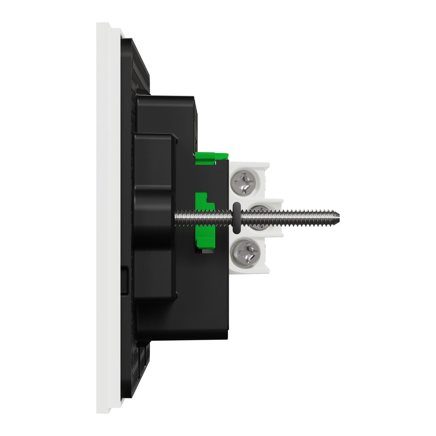 Clipsal Flush Switch, Clipsal Solis, Horizontal Mount, 4 Gang, Matt Black/ Matt White 230V-240V- 1044PA-ZB, 1044PA-ZW