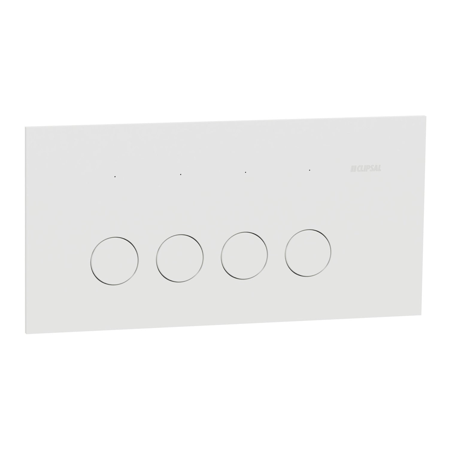 Clipsal Flush Switch, Clipsal Solis, Horizontal Mount, 4 Gang, Matt Black/ Matt White 230V-240V- 1044PA-ZB, 1044PA-ZW