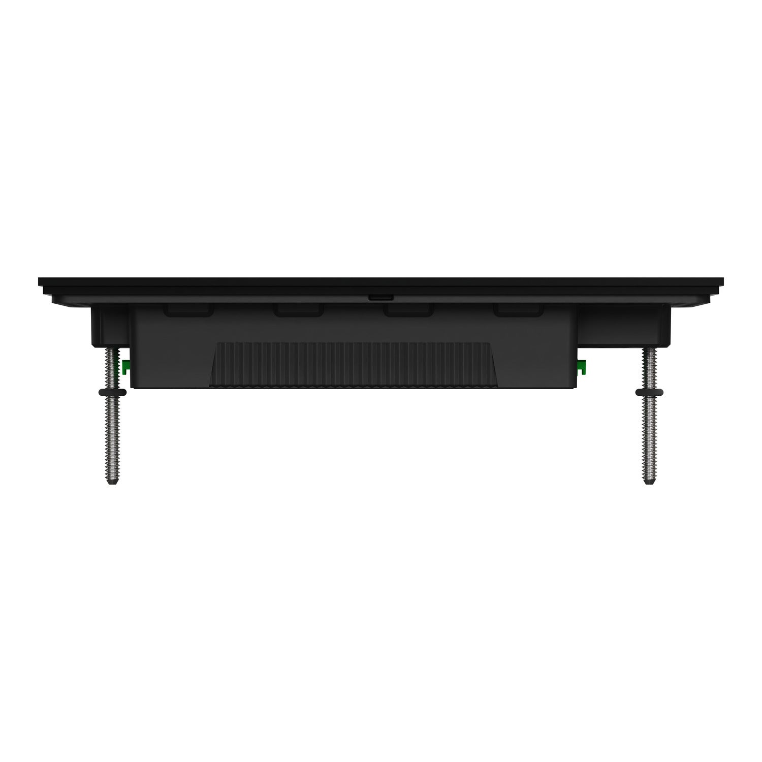 Clipsal Grid Plate and Cover, Clipsal Solis T Series, 4 Gang, Horizontal Brass Ebony Aluminium/ White Ceramic- 1044TUA-EA, 1044TUA-WC