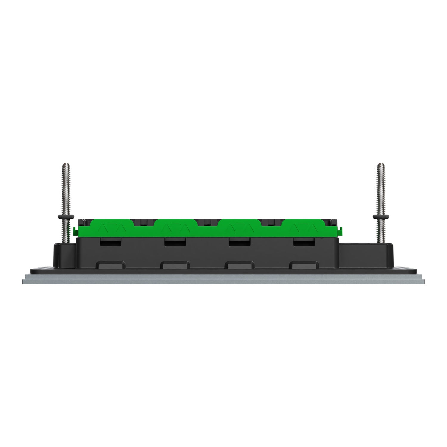 Clipsal Grid Plate and Cover, Clipsal Solis T Series, 4 Gang, Horizontal Platinum- 1044TUA-PT