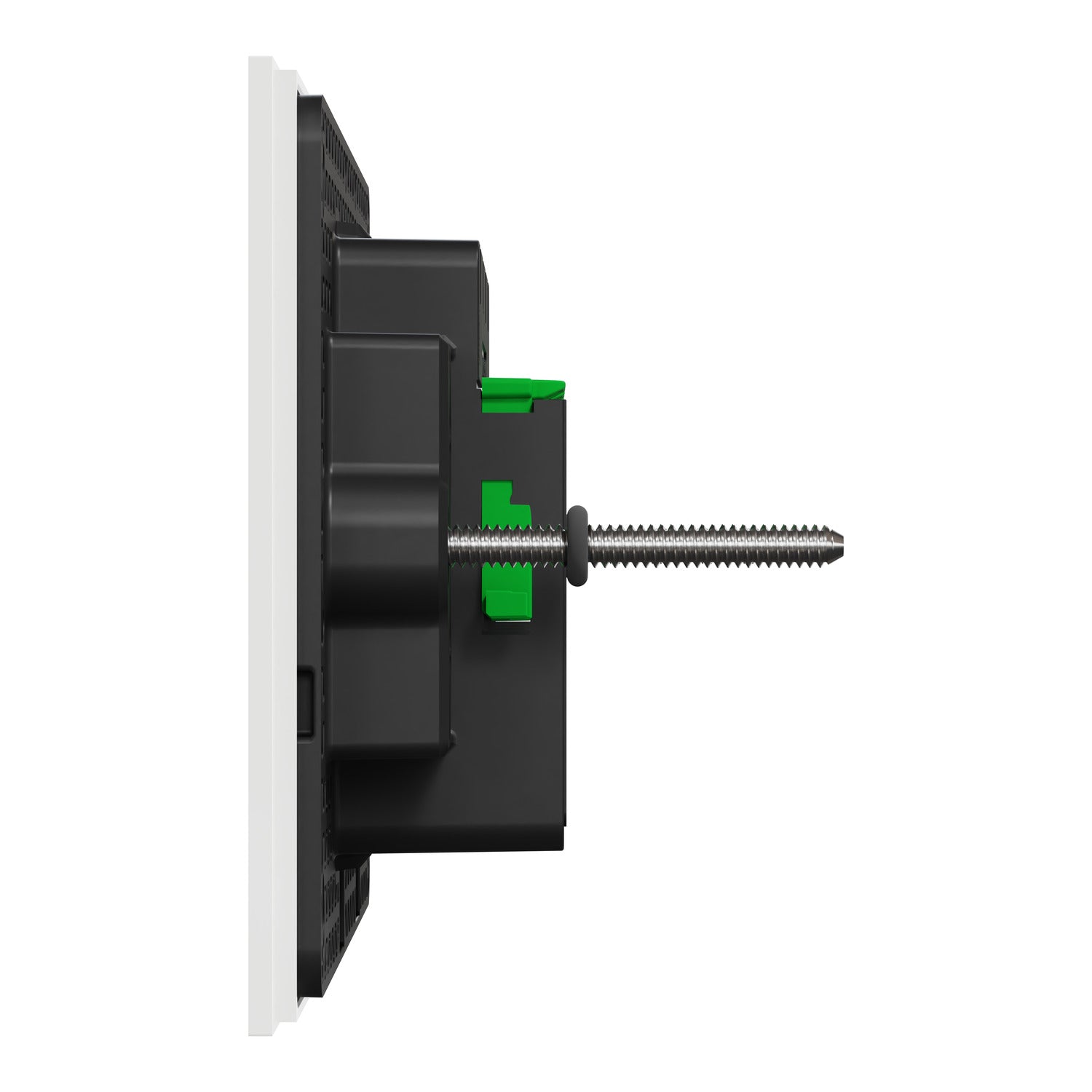 Clipsal Grid Plate and Cover, Clipsal Solis T Series, 4 Gang, Horizontal Brass Ebony Aluminium/ White Ceramic- 1044TUA-EA, 1044TUA-WC