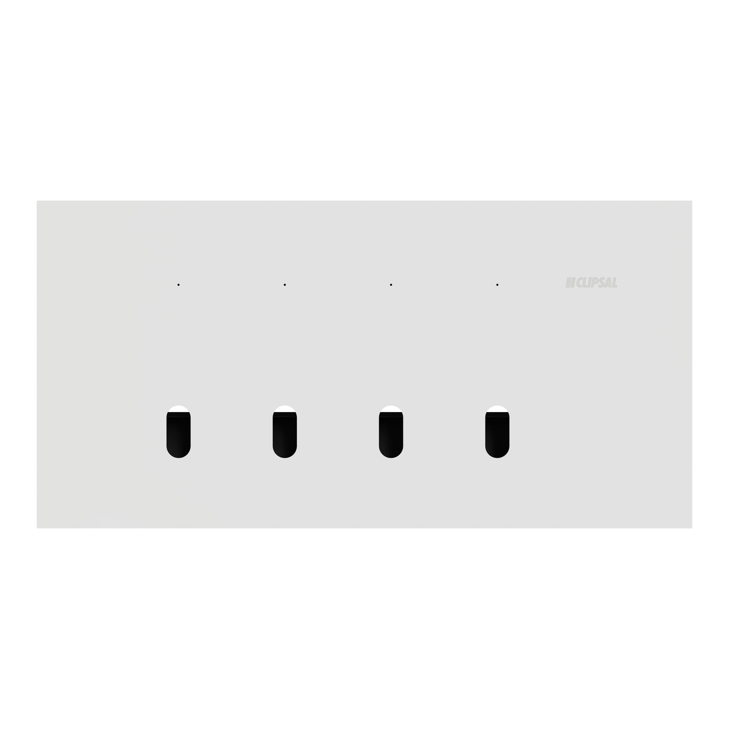 Clipsal Grid Plate and Cover, Clipsal Solis T Series, 4 Gang, Horizontal Brass Ebony Aluminium/ White Ceramic/ Living Brass- 1044TUA-LB, 1044TUA-EA, 1044TUA-WC