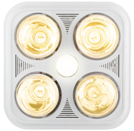 Brilliant VELOCITY-II- 4 Light Bathroom Mate Lamps and Globes 4200K White 9W 240V - 20354/05