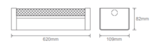 Domus Park-60 W/G LED Linear Batten Tri- White 7.5/15W 240V IP20 - 66060, 66061, 66062