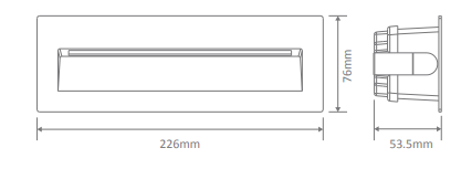 Domus Zac-8 RCT Recessed LED Exterior Step Lights 3000K 5000K Silver 8W 12V IP65 - 19790, 19791