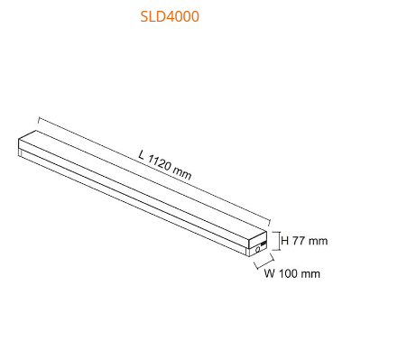 SAL SLD4000 LED Linear Batten 4000K White 40W 240V IP20- SLD4000CW, SLD4000CW/C