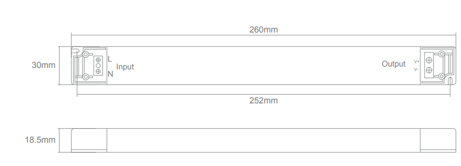 Domus 5 IN 1 Dimmable Linear Driver White 30W/ 60W/ 100W 24V IP20 - 20182, 20183, 20184