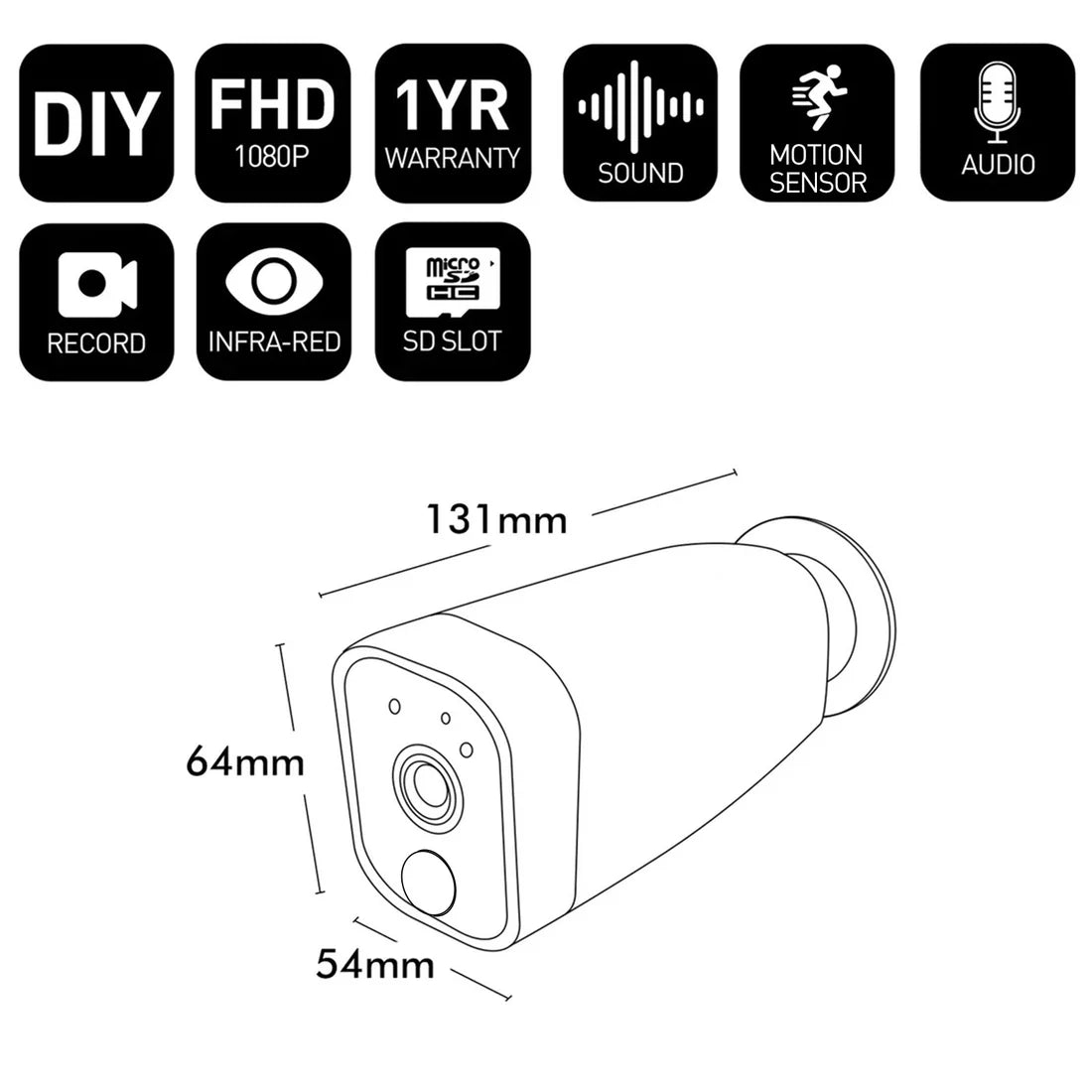 Brilliant ZIP Smart WiFi Rechargeable Security Cameras White IP65 - 21436/05