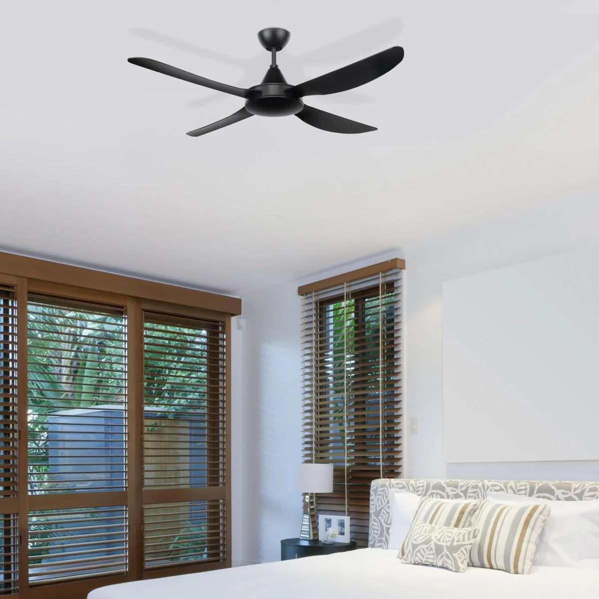 Brilliant Vector-III 48’’ AC Ceiling Fan Black/ White 60W 240V- 21546/06, 21546/05
