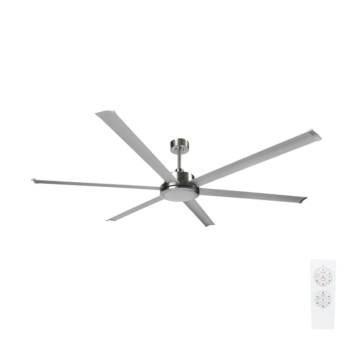 Brilliant Colossus 120" DC 6-Blade Ceiling Fan Satin Nickel 240V- 22677/13