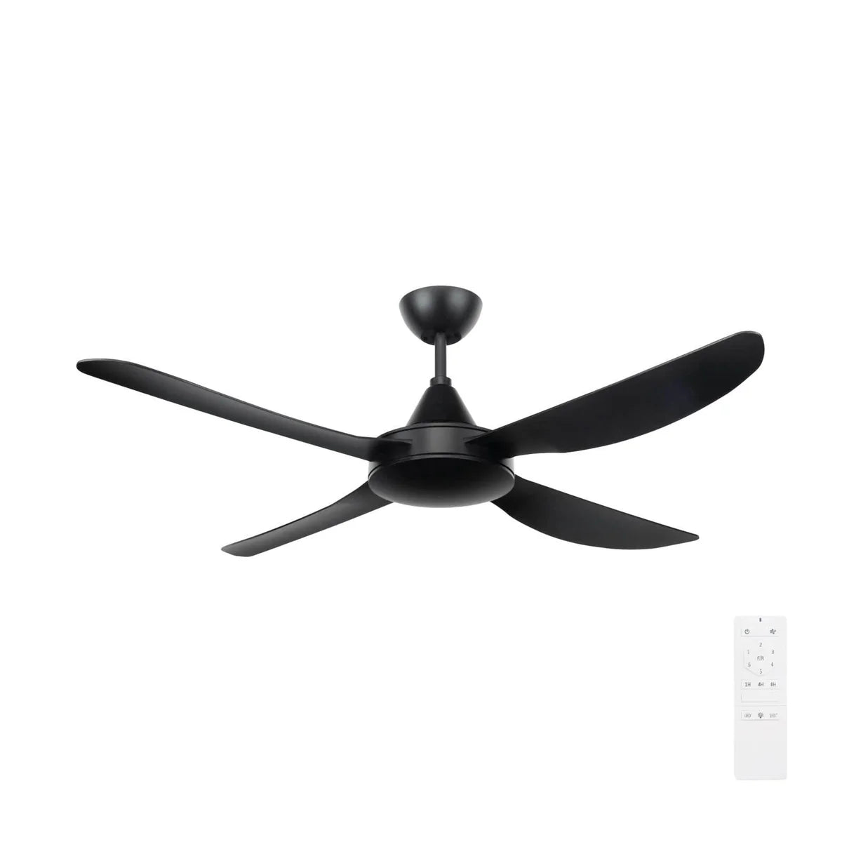 Brilliant Vector 52" DC Ceiling Fan Black/ White 40W 240V- 22689/06, 22689/05