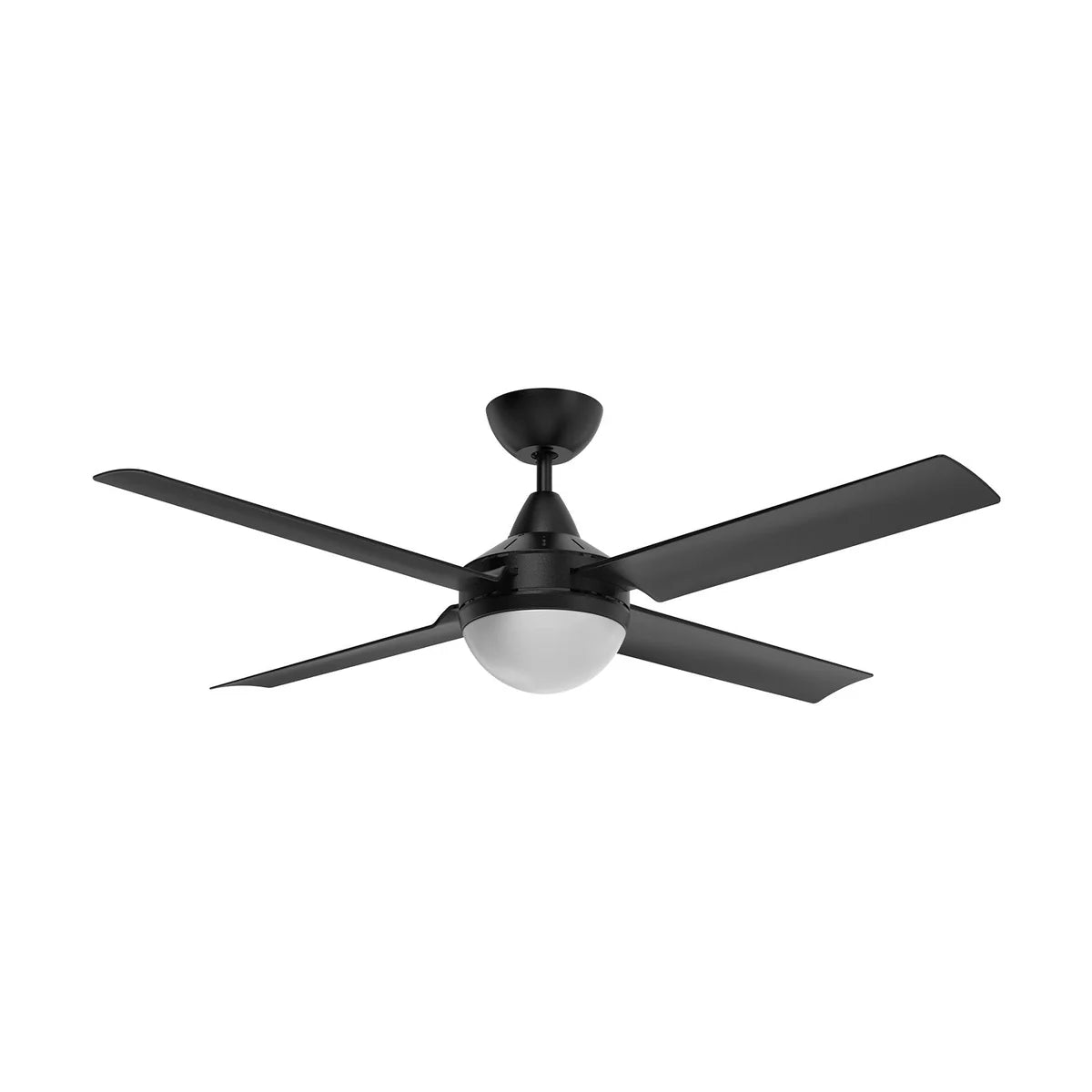 Brilliant 48” AC With B22 Light Cairns Ceiling Fan Black/ White 40W 240V- 22878/06, 22878/07