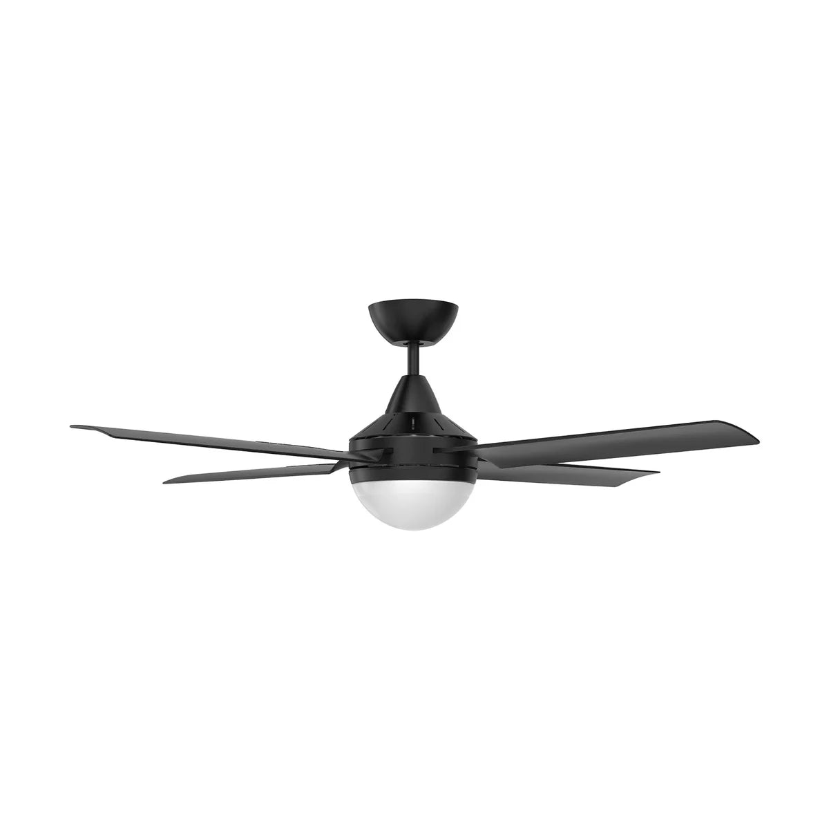 Brilliant 52” AC With B22 Light Cairns Ceiling Fan Black/ White 40W 240V- 22880/06, 22880/05