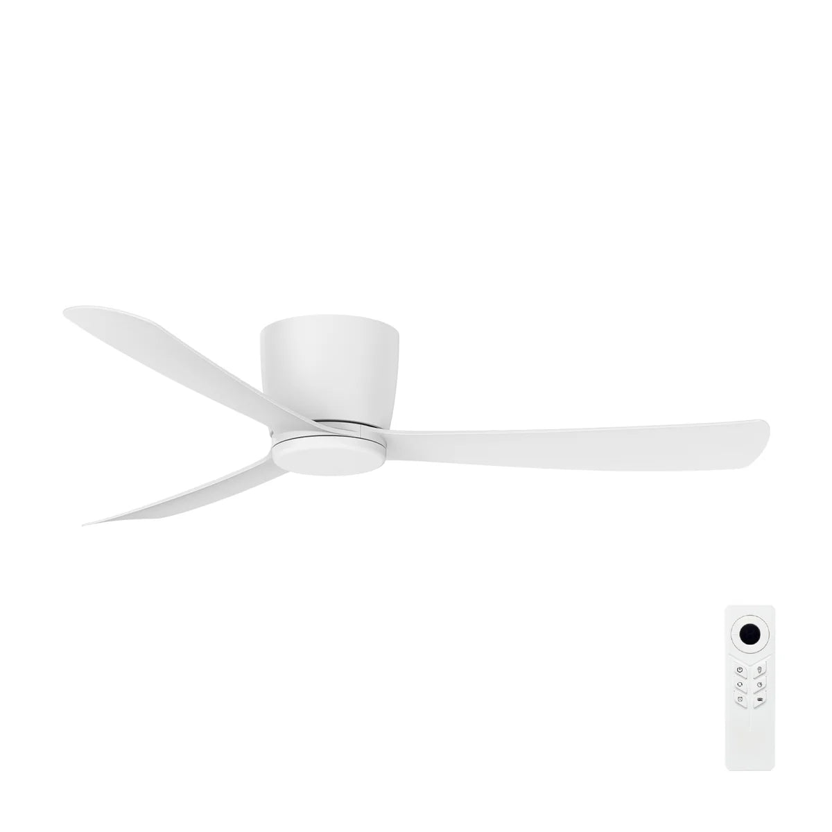 Brilliant 52" Costa 3-Blade Low Profile Ceiling Fan White 240V- 22945/05