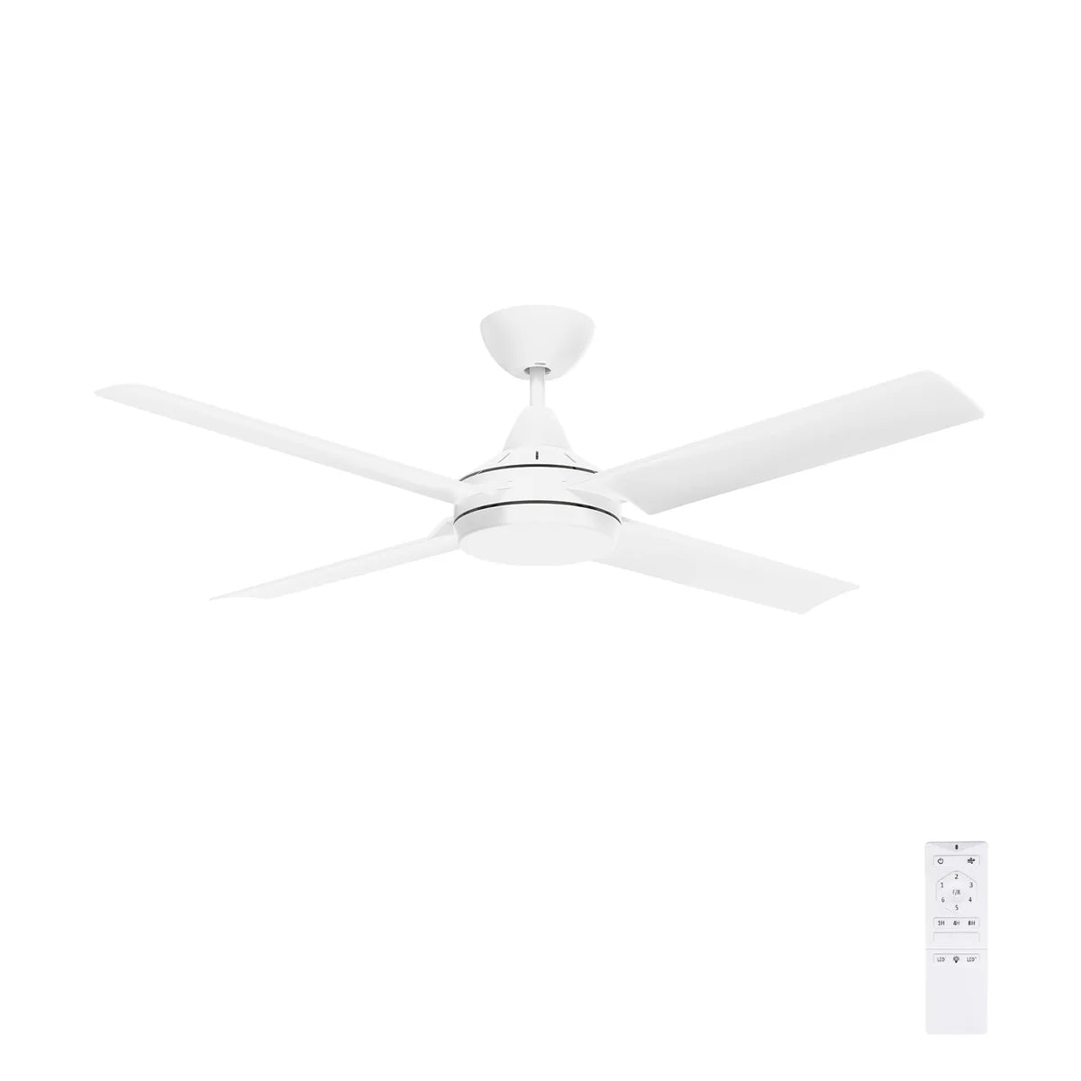 Brilliant Cairns 52" Ceiling Fan Matt Black/ Matt White 35W 240V- 22972/06, 22972/05