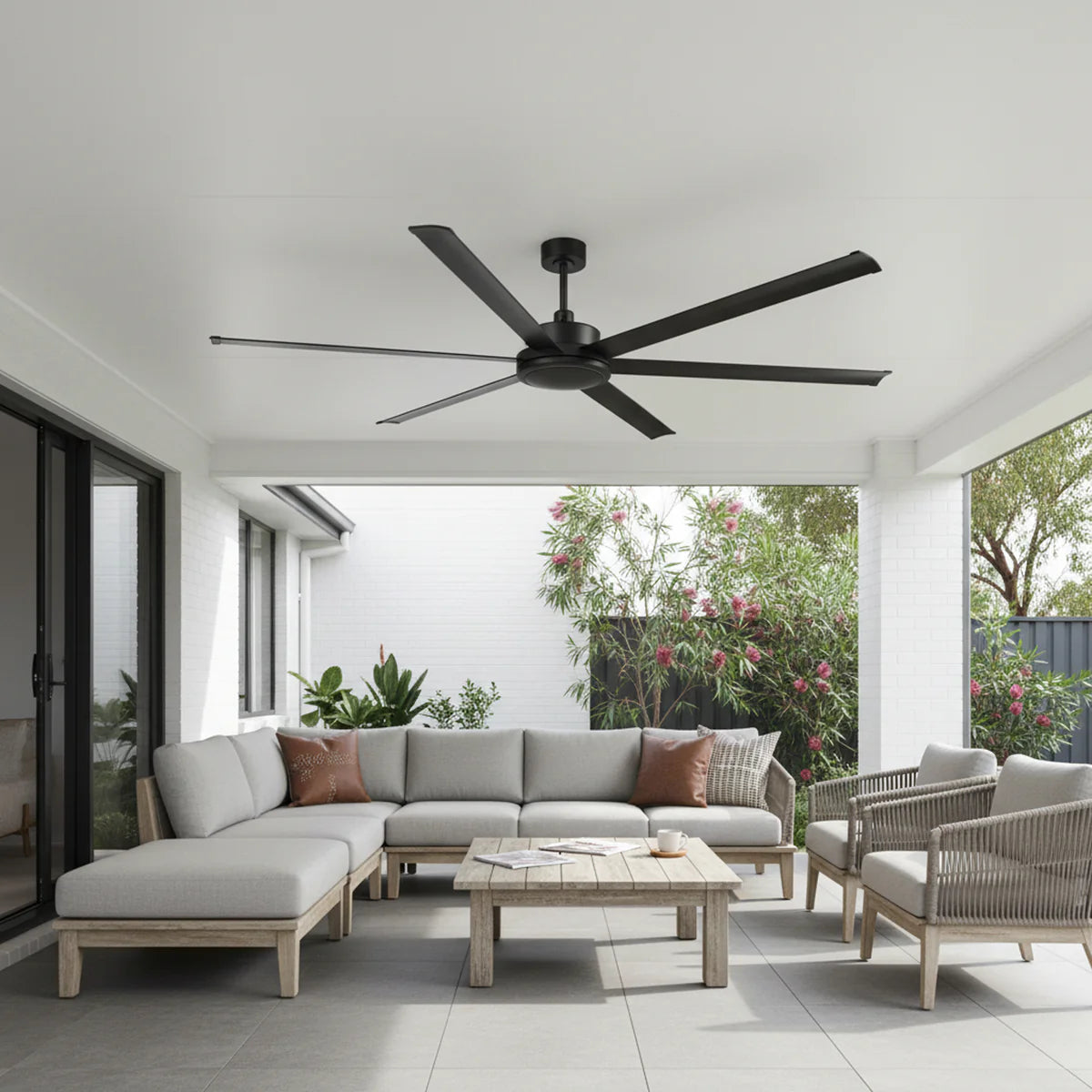Brilliant 65" Colossus II 6-Blade Ceiling Fan Black 60W 240V- 22989