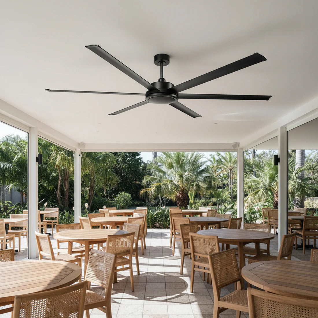 Brilliant 65" Colossus II 6-Blade Ceiling Fan Black 60W 240V- 22989