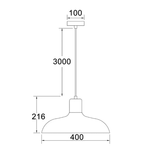 CLA PASTEL: Scandinavian Dome Shape Interior Pendants Matt White/ Matt Black/ Matt Pink/ Matt Grey/ Matt Green/ Matt Blue/ Matt Yellow 240V- PASTEL
