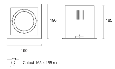 Trend Midiled XMB125 LED Downlights 3000K 4000K White / Black / Silver 25W 180-265V IP20 - XMB1253, XMB1254 - Trend Lighting