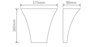 Domus BF - 2013 Raw Ceramic Up/Down Interior Wall Light White 240V - 11074 - Domus Lighting