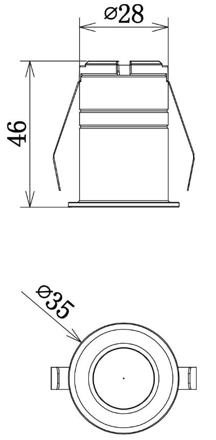 SAL STAR SPOT II S9362 LED Downlights 3000K Black/ White 3W 240V IP54 - S9362WW/WH, S9362WW/BK