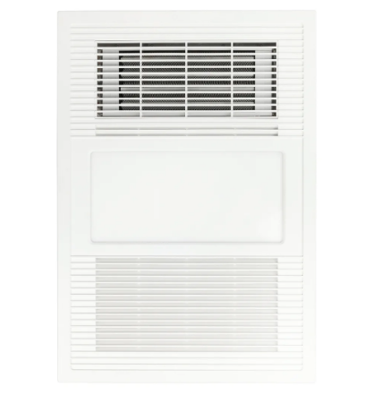 Brilliant SOLACE-XL 4-in-1 Bathroom Heater Ceiling Fan Tri - Matt White / Matt Black 15W 220-240V - 21785/06, 21785/05 - Brilliant Lighting