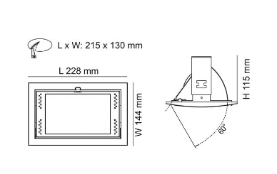 SAL LED Shop Light S9514TC Lighter Albany LED Downlight Tri- Silver/ White 28/36W 240V IP20 - S9514TC SL, S9514TC Wh