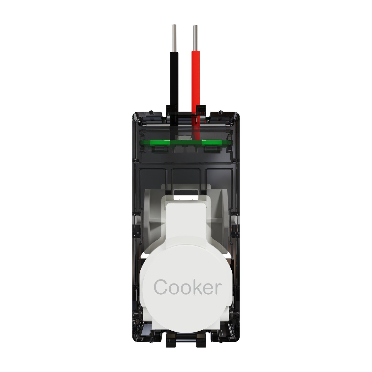Clipsal Push Button Adaptor for 40M32, Marked COOKER, Clipsal Solis T Series, Push Button Adaptor for 40M32, Marked COOKER White Ceramic- 40PA32COOK-WC