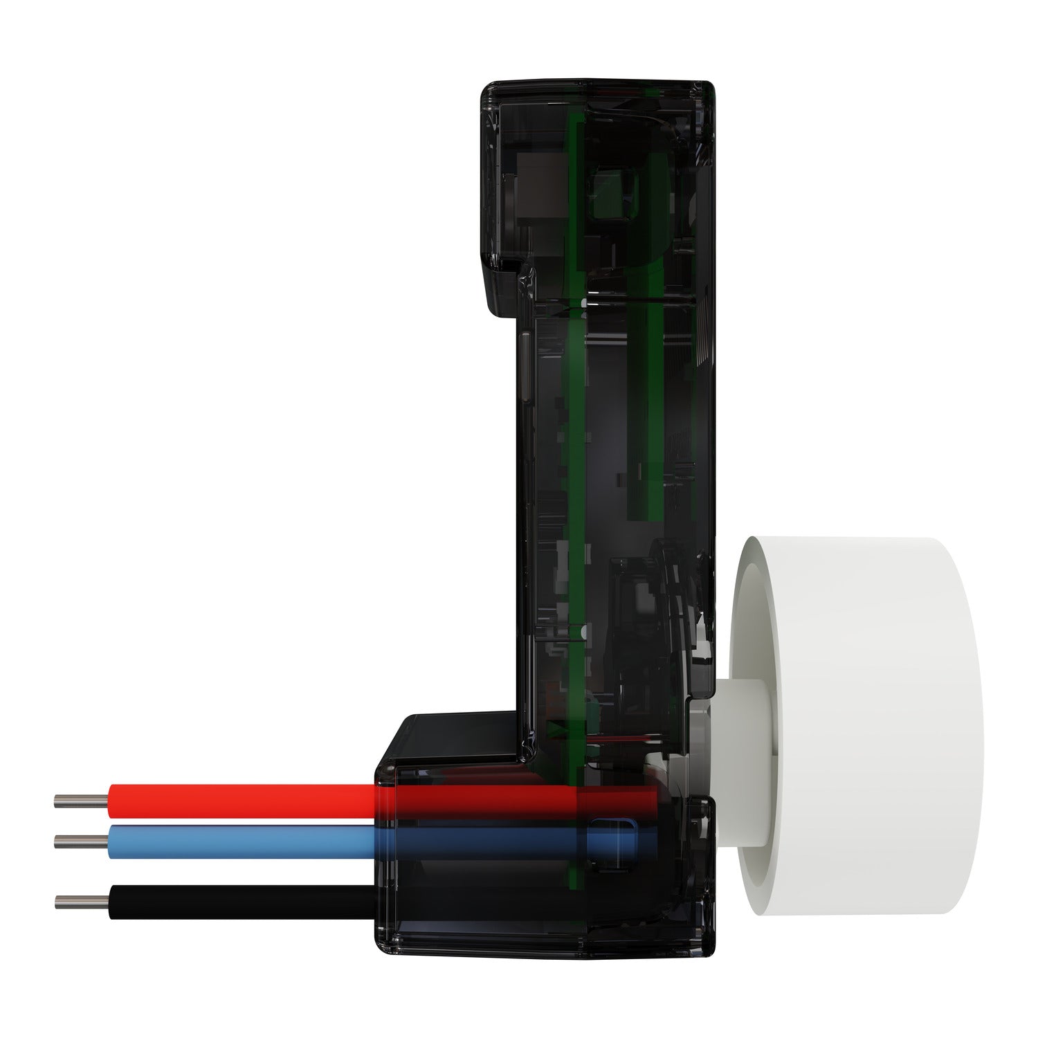 Clipsal Rotary Adaptor, Clipsal Solis T Series, for Wiser Dimmer Ebony Aluminium/ White Ceramic- 40RWDA-EA, 40RWDA-WC