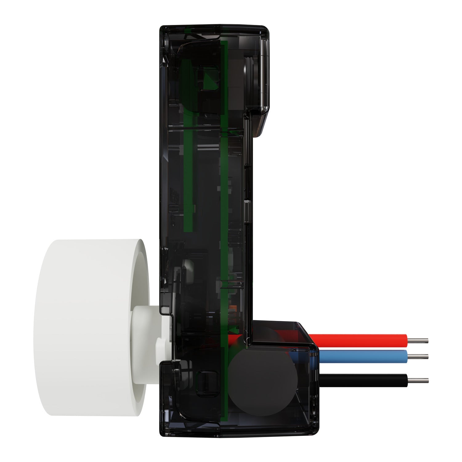 Clipsal Rotary Adaptor, Clipsal Solis T Series, for Wiser Dimmer Ebony Aluminium/ White Ceramic- 40RWDA-EA, 40RWDA-WC
